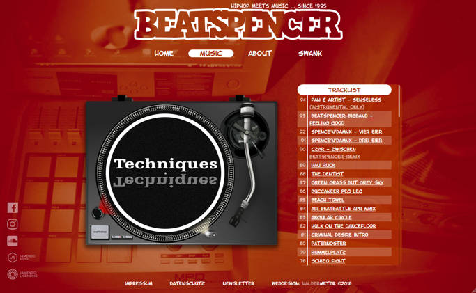 Screenshot: beatspencer.de